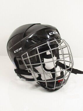 CCM XT-M Ice Hockey Helmet Black Youth Vintage 2018 w/CCM FL40 M Cage